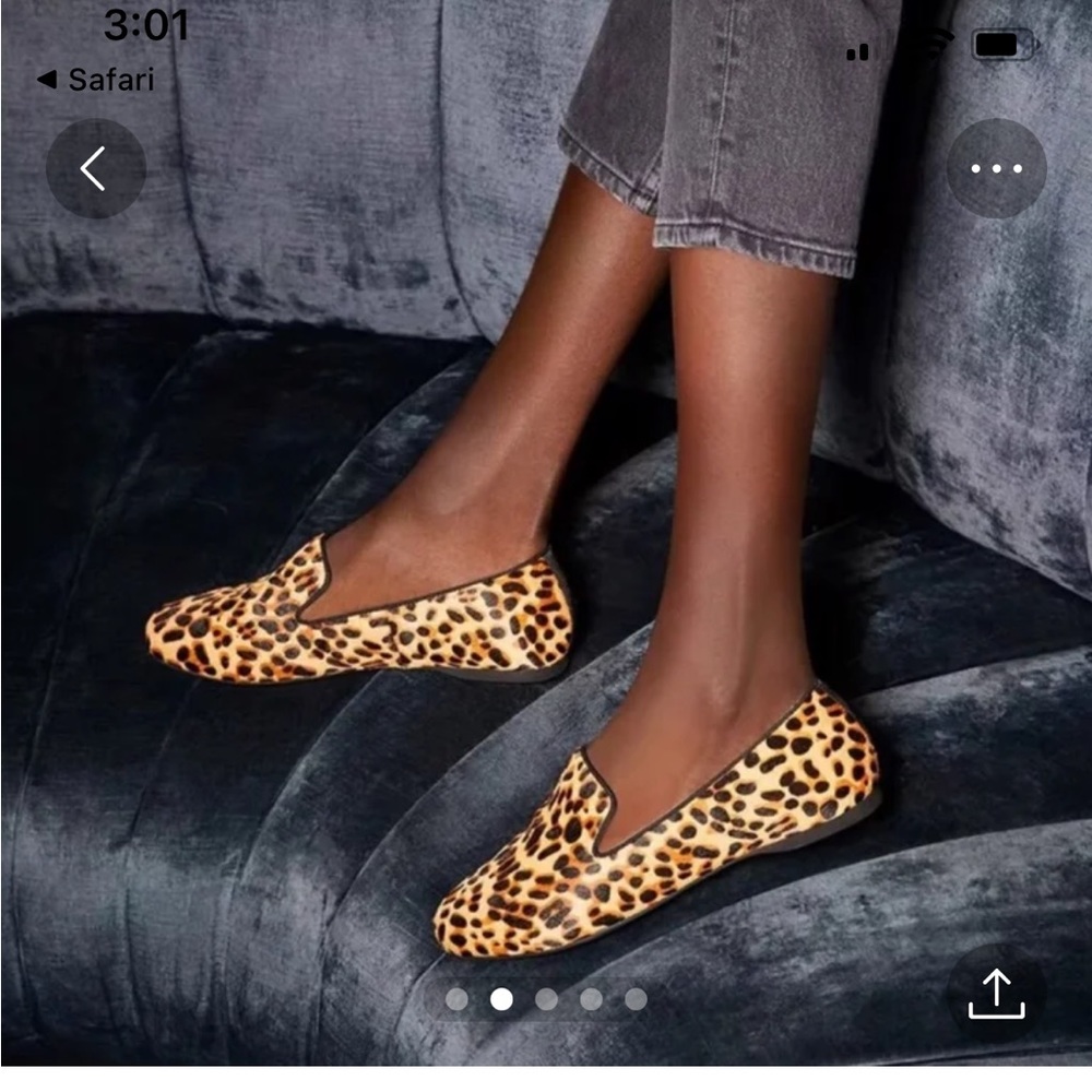 BIRDIES Cheetah print flats